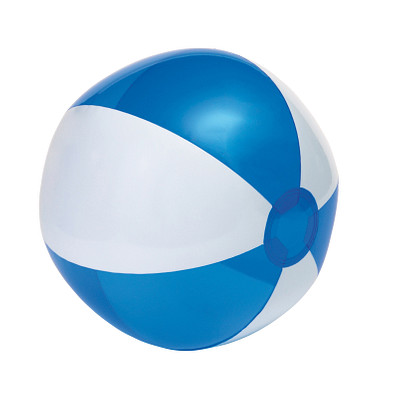 Strandball OCEAN,transparent blau, weiß