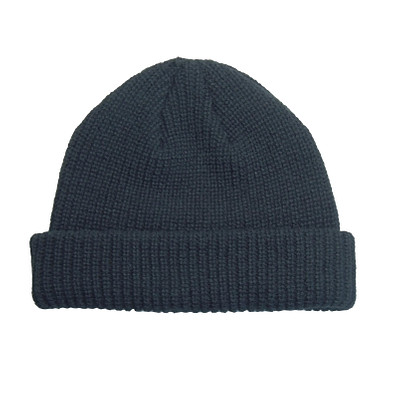 Strickmütze Fisherman, schwarz