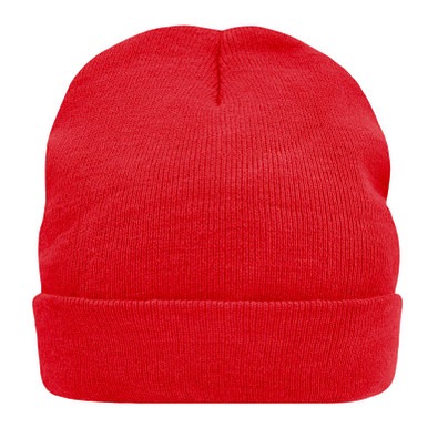 Strickmütze, rot