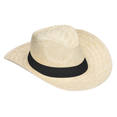 Strohhut Texas, natur/schwarz