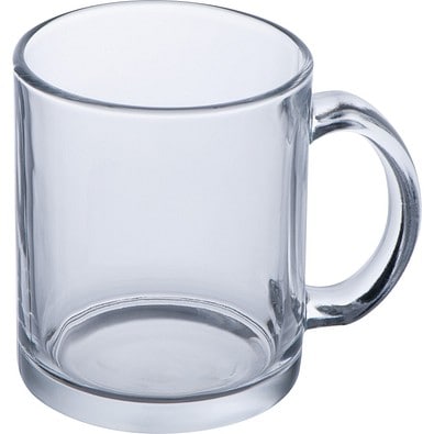 Sublimationstasse aus Glas BARBARA, transparent