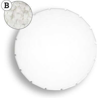 Super Mini Clic Clac Box, 12 g, Pfefferminzpastillen extra stark, weiß, ohne Druck