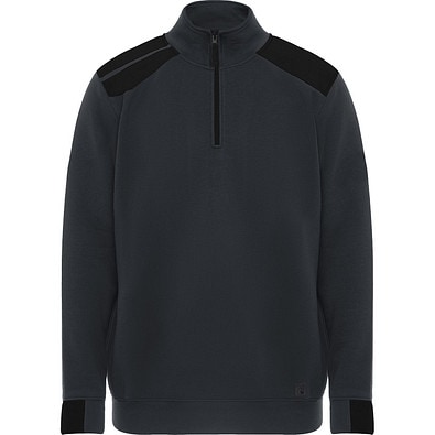 Farblich kombiniertes Sweatshirt Maverick, M, bleigrau/schwarz