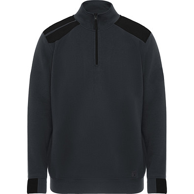 Farblich kombiniertes Sweatshirt Maverick, S, bleigrau/schwarz