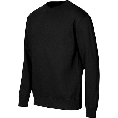 Sweatshirt unisex Crew, L, schwarz