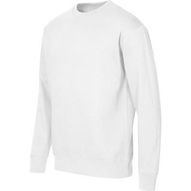 Sweatshirt unisex Crew, L, weiss