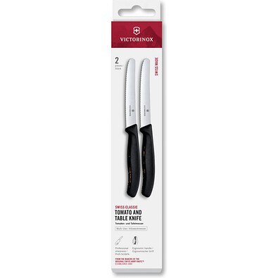Swiss Classic, Tomaten & Tafelmesser, 2tlg, schwarz