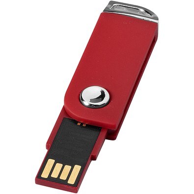 Swivel Rectangular USB-Stick, rot, 16GB