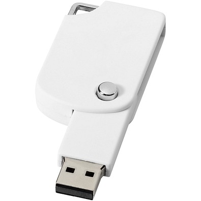 Swivel Square USB-Stick, weiss, 2GB