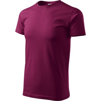 T-Shirt Herren Basic, 2XL, fuchsia