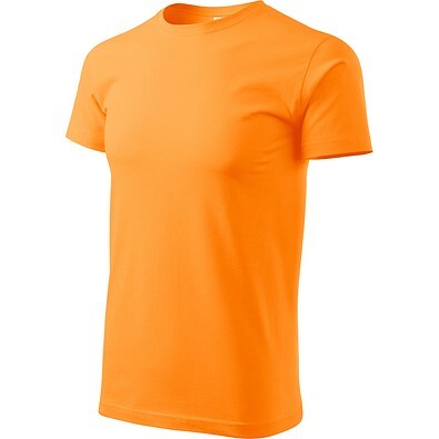T-Shirt Herren Basic, 2XL, mandarine orange