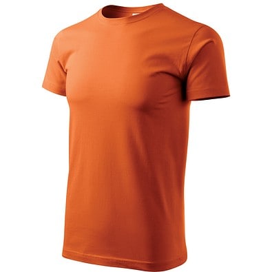 T-Shirt Herren Basic, 2XL, orange
