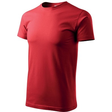 T-Shirt Herren Basic, 2XL, rot