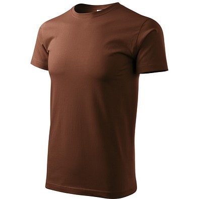 T-Shirt Herren Basic, 2XL, schokolade