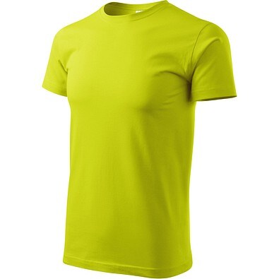 T-Shirt Herren Basic, 2XL, zitronengrün
