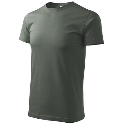 T-Shirt Herren Basic, S, dunkler schiefer