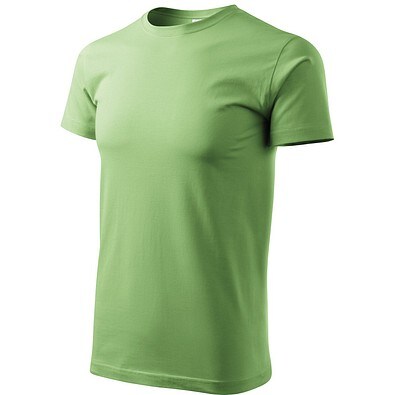 T-Shirt Herren Basic, S, erbsengrün