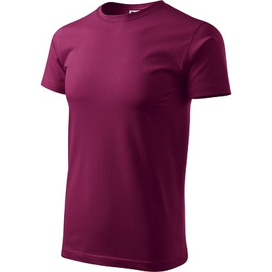 T-Shirt Herren Basic, S, fuchsia