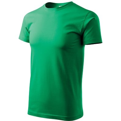 T-Shirt Herren Basic, S, grasgrün