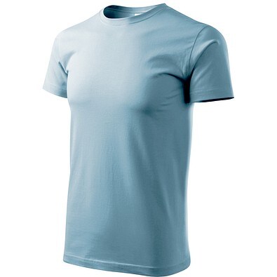 T-Shirt Herren Basic, S, himmelblau