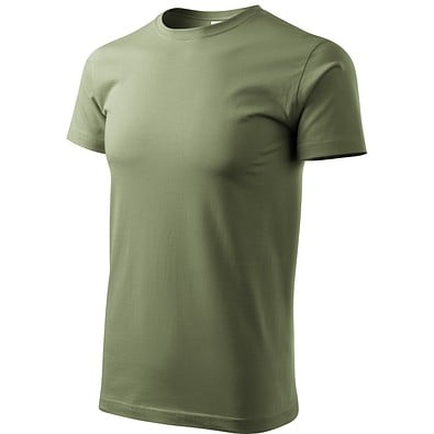 T-Shirt Herren Basic, S, khaki
