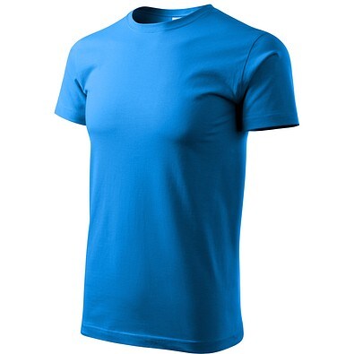 T-Shirt Herren Basic, S, snorkel blau