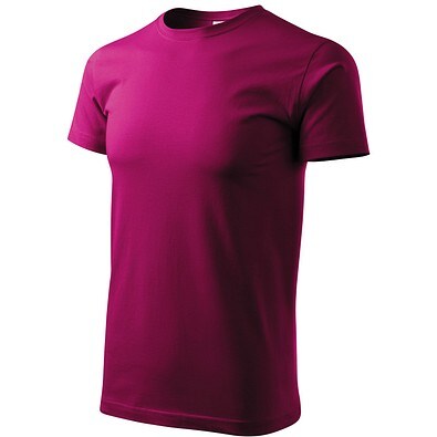 MALFINI T-Shirt Herren Basic, XS, fuchsia rot