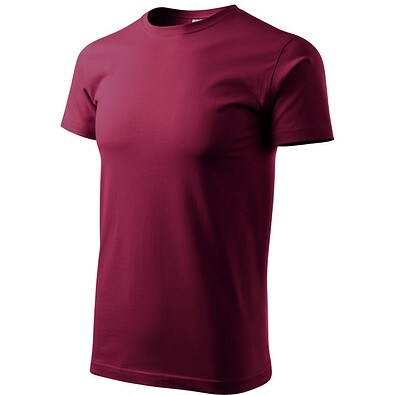 MALFINI T-Shirt Herren Basic, XS, garnet