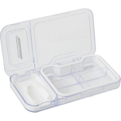 Tablettendose CUT IT,weiß