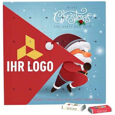 Täfelchen Adventskalender, share Schokotäfelchen, Little Santa