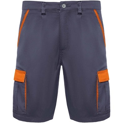 Tahoe Arbeitsshorts, 250 g/m2, blei/orange, 2XL