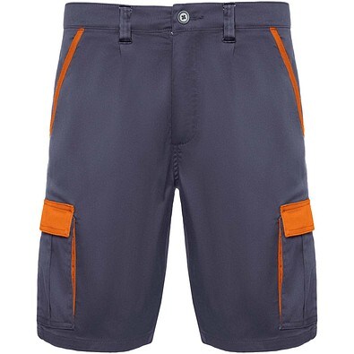 Tahoe Arbeitsshorts, 250 g/m2, blei/orange, XL