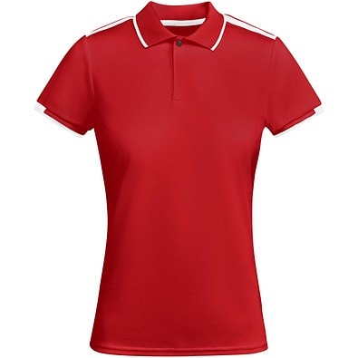 Tamil Sport Poloshirt für Damen, rot, L