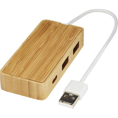 Tapas USB-Hub aus Bambus, natur