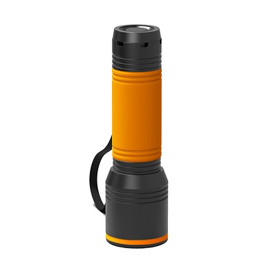 Taschenlampe REEVES-myFLASH 700, schwarz/orange