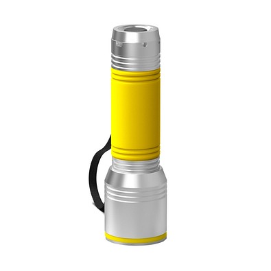 Taschenlampe REEVES-myFLASH 700, silber/gelb