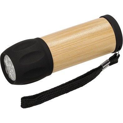 Taschenlampe Shine, natur/schwarz