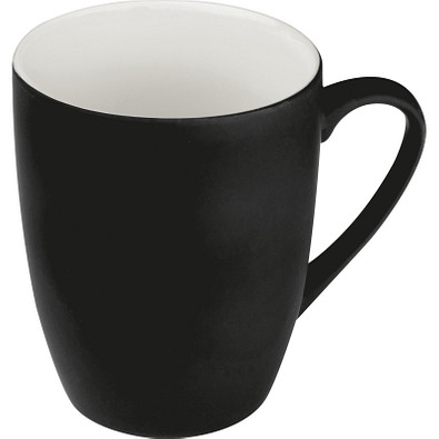 Tasse außen gummiert, 300 ml, schwarz