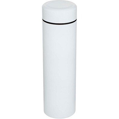 Taylor 450 ml Doppelwand Isolierflasche aus Edelstahl mit Teesieb, weiss