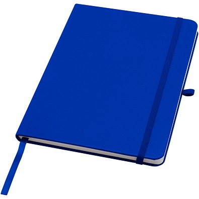 Teak A5 Hardcover Notizbuch, liniert, aus recyceltem Material, royalblau