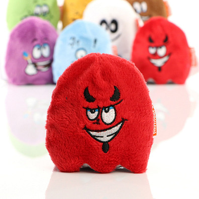 Minifeet® Displayreiniger Schmoozies, Teamgeist mit Anti-Stress-Funktion, rot