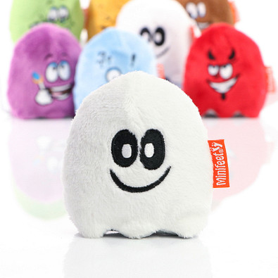 Minifeet® Displayreiniger Schmoozies, Teamgeist mit Anti-Stress-Funktion, weiß