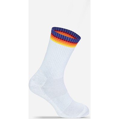 Tennissocken, 37-42, White / Rainbow