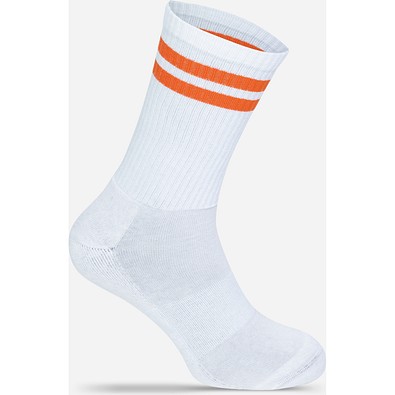 Mr. Socks Tennissocken, White / Orange
