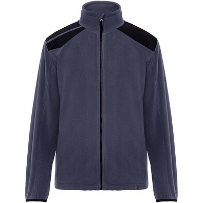 Terrano Mikrofleecejacke, unisex, blei/schwarz, 2XL