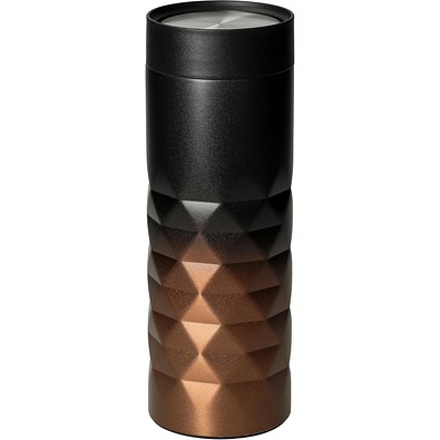 Thermobecher Diamond 360, schwarz/kupfer