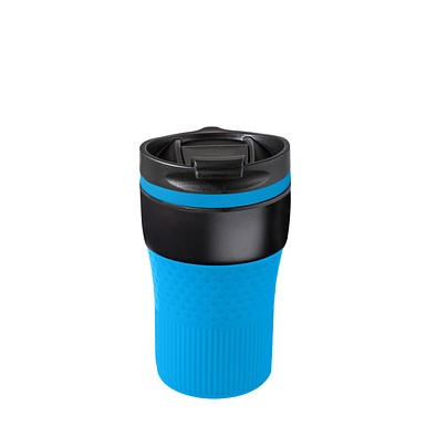 Thermobecher RETUMBLER-BAYAMO CORPORATE, schwarz/hellblau