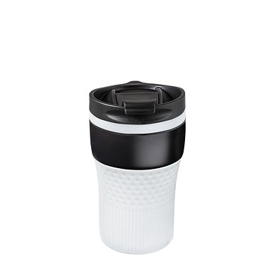 Thermobecher RETUMBLER-BAYAMO CORPORATE, schwarz/weiß