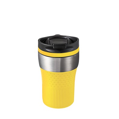 Thermobecher RETUMBLER-BAYAMO CORPORATE, silber/gelb