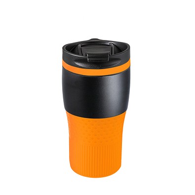 Thermobecher RETUMBLER-BAYAMO MEZZO CORPORATE, schwarz/orange